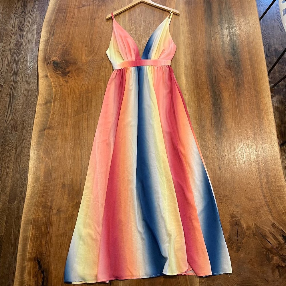 Ombre maxi dress